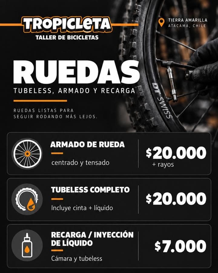 Catálogo Tropicleta: Ruedas y tubeless