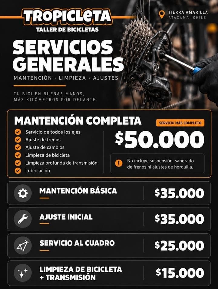 Catálogo Tropicleta: Servicios generales